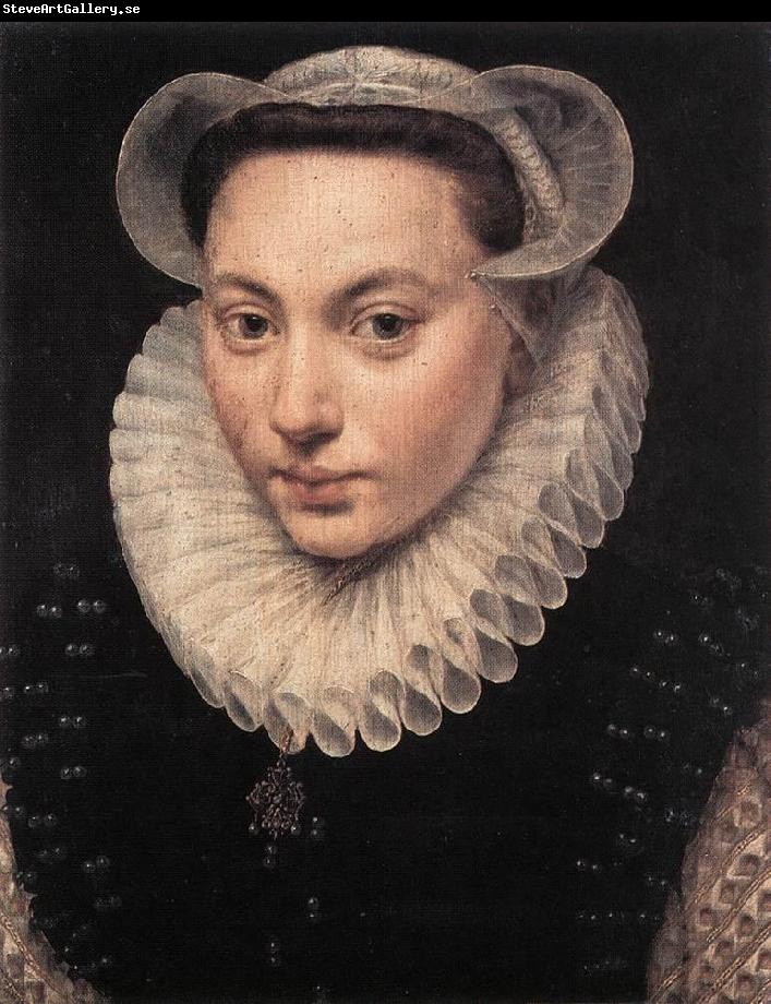 POURBUS, Frans the Elder Portrait of a Young Woman fy